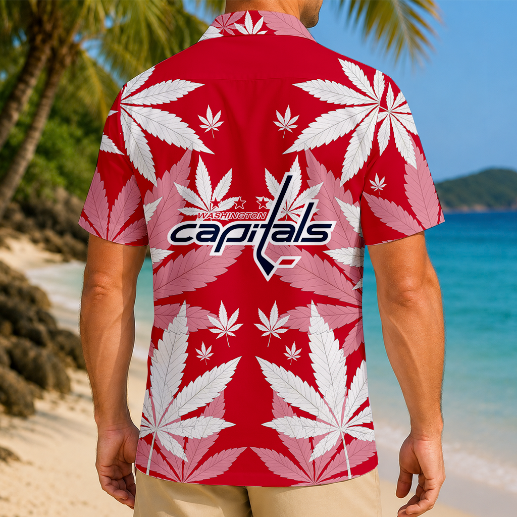 LIMITED EDITION - NEW CUSTOMIZED NHL10 WCP WASHINGTON CAPITALS UNISEX HAWAIIAN SHIRT