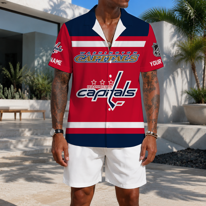 VIRAL EDITION - NEW CUSTOMIZED NHL10 WCP WASHINGTON CAPITALS UNISEX HAWAIIAN SHIRT