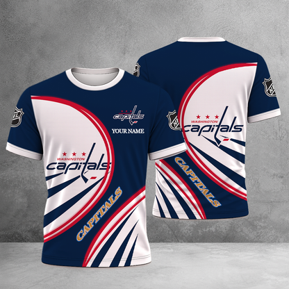 ELITE EDITION - NEW CUSTOMIZED NHL10 WCP WASHINGTON CAPITALS T-SHIRT, POLO SHIRT, ZIP POLO SHIRT, SWEATSHIRT, HOODIE & ZIP HOODIE