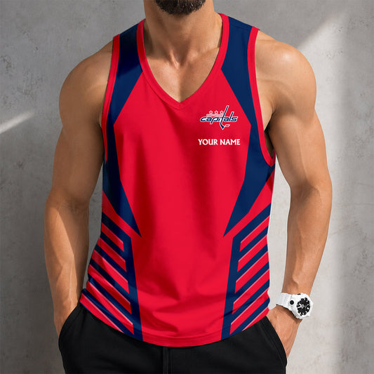 LIMITED EDITION - NEW CUSTOMIZED NHL10 WCP WASHINGTON CAPITALS MEN'S TANK TOP