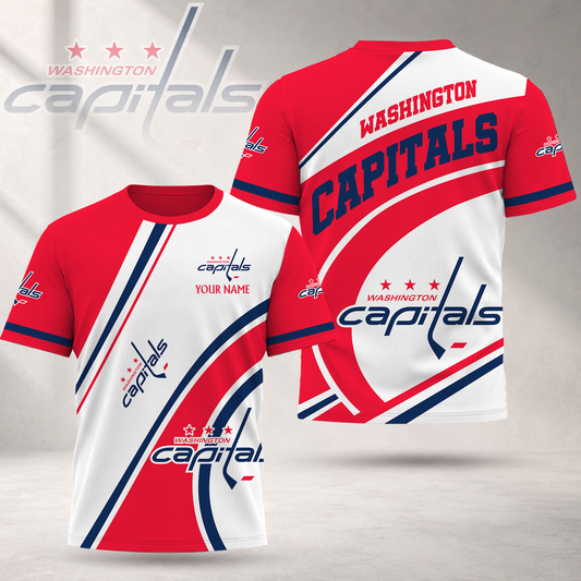 FLASH SALE - NEW CUSTOMIZED NHL10 WCP WASHINGTON CAPITALS T-SHIRT, POLO SHIRT, ZIP POLO SHIRT, SWEATSHIRT, HOODIE & ZIP HOODIE