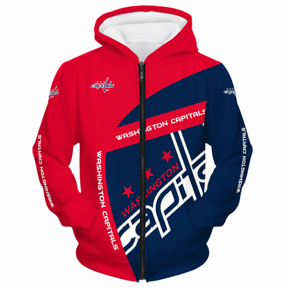 FINAL SALE - NEW CUSTOMIZED NHL10 WCP WASHINGTON CAPITALS T-SHIRT, POLO SHIRT, ZIP POLO SHIRT, SWEATSHIRT, HOODIE & ZIP HOODIE