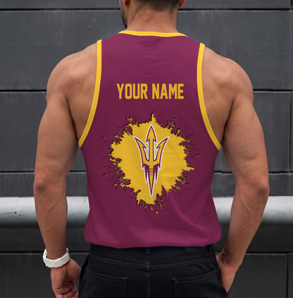 VIRAL EDITION - NEW CUSTOMIZED NCAA MFF11 ASS ARIZONA STATE SUN DEVILS UNISEX TANK TOP