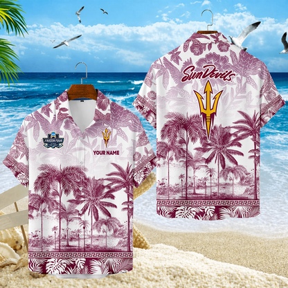FINAL SALE - NEW CUSTOMIZED MFF11 ASS ARIZONA STATE SUN DEVILS UNISEX HAWAIIAN SHIRT