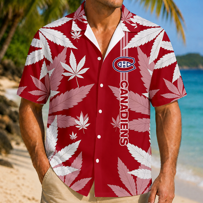 LIMITED EDITION - NEW CUSTOMIZED NHL11 MCD MONTREAL CANADIENS UNISEX HAWAIIAN SHIRT