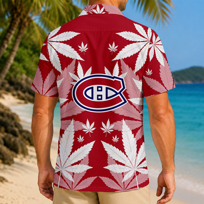 LIMITED EDITION - NEW CUSTOMIZED NHL11 MCD MONTREAL CANADIENS UNISEX HAWAIIAN SHIRT