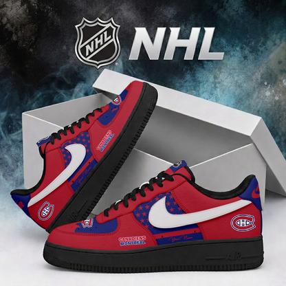 LIMITED EDITION - NEW CUSTOMIZED NHL11 MCD MONTREAL CANADIENS AF1 SHOES