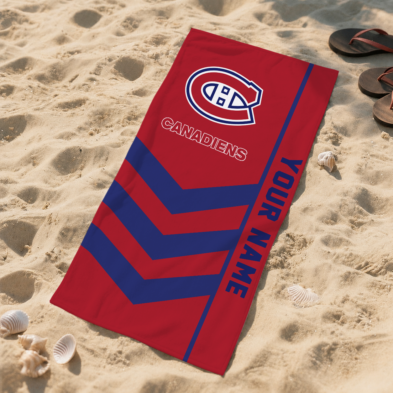 VIRAL EDITION - NEW CUSTOMIZED NHL11 MCD MONTREAL CANADIENS BEACH TOWEL