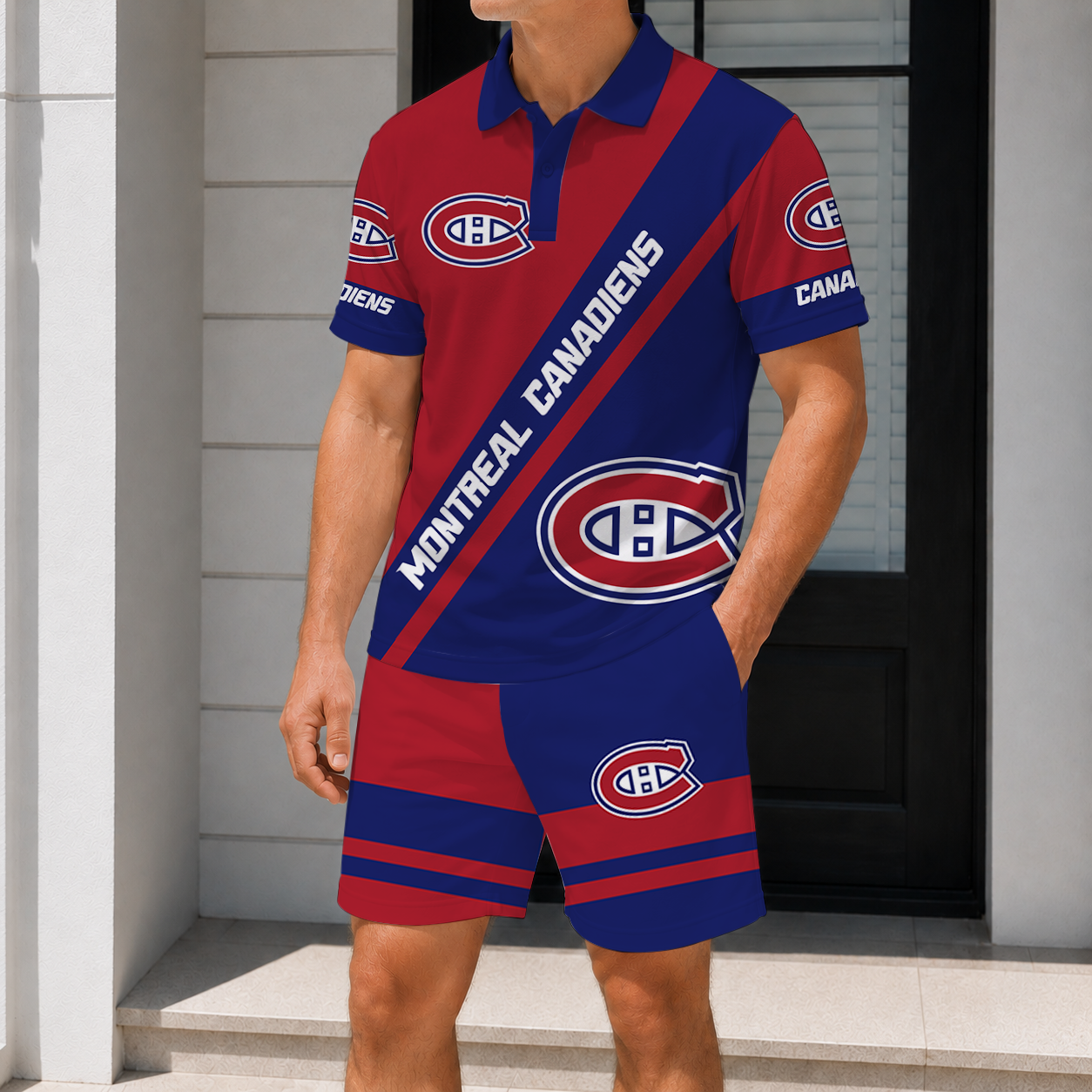 LIMITED EDITION - NEW CUSTOMIZED NHL11 MCD MONTREAL CANADIENS POLO & SHORT PANTS SET