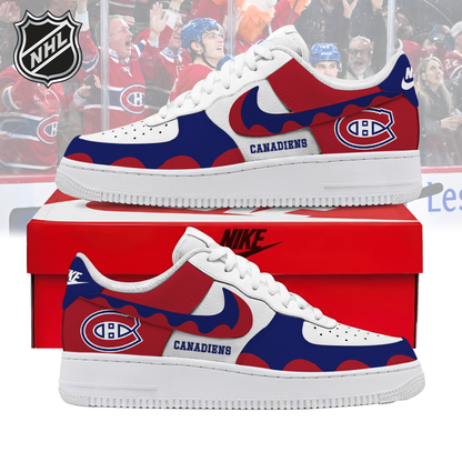 LIMITED EDITION - NEW CUSTOMIZED NHL11 MCD MONTREAL CANADIENS AF1 SHOES