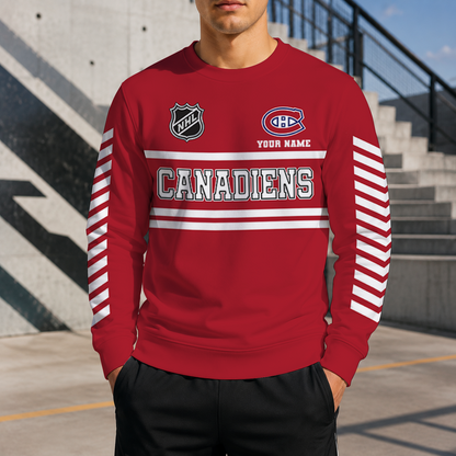VIRAL EDITION - NEW CUSTOMIZED NHL11 MCD MONTREAL CANADIENS UNISEX SWEATSHIRT