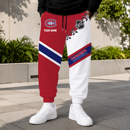 HOT DEAL - NEW CUSTOMIZED NHL11 MCD MONTREAL CANADIENS SWEATPANTS