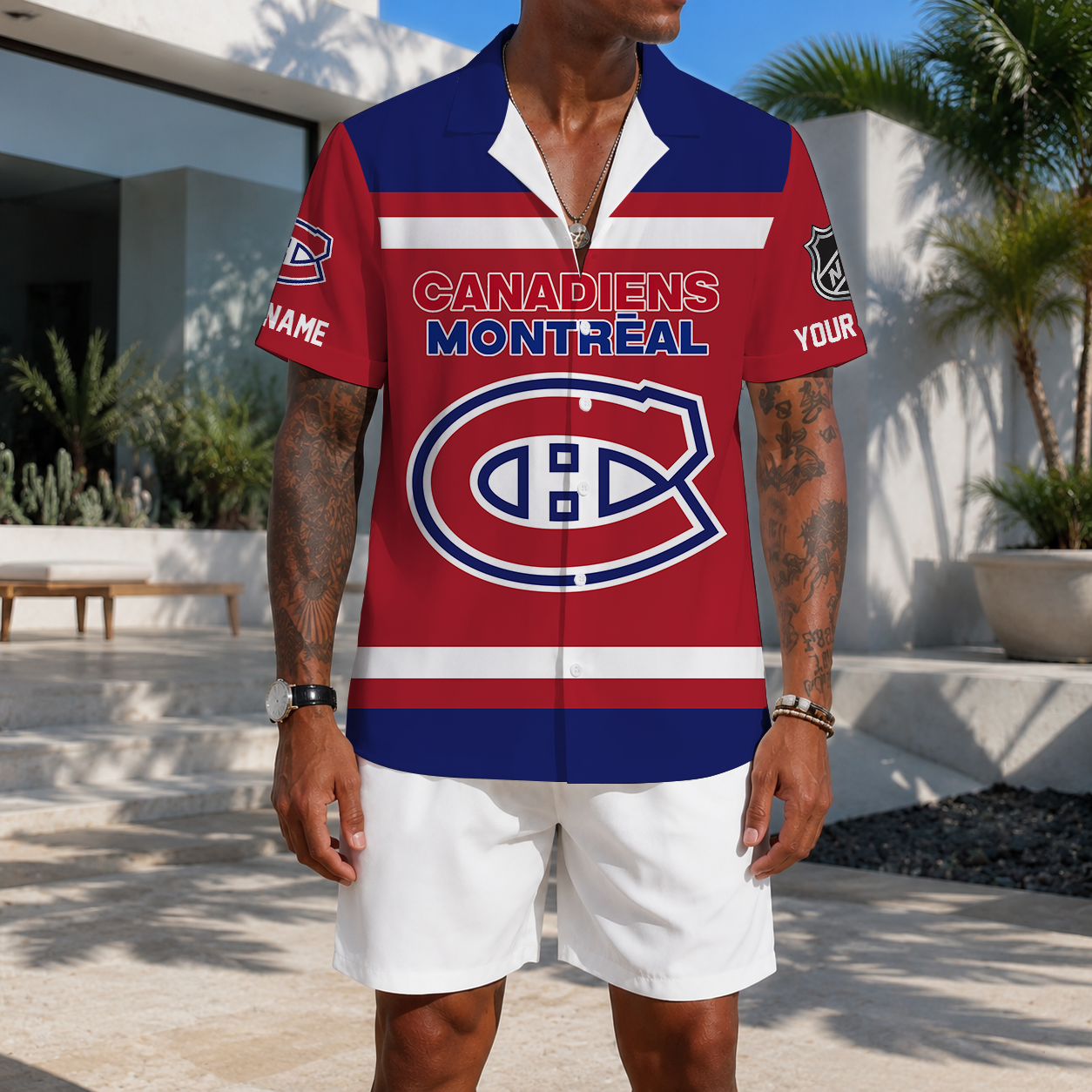 VIRAL EDITION - NEW CUSTOMIZED NHL11 MCD MONTREAL CANADIENS UNISEX HAWAIIAN SHIRT