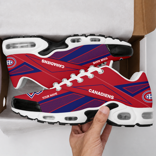 FLASH SALE - NEW CUSTOMIZED NHL11 MCD MONTREAL CANADIENS AIR MAX PLUS SNEAKERS