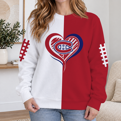 FINAL SALE - NEW CUSTOMIZED NHL11 MCD MONTREAL CANADIENS RIBBED HOODIE & SWEATSHIRT
