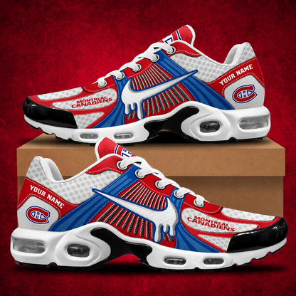 HOT DEAL - NEW CUSTOMIZED NHL11 MCD MONTREAL CANADIENS AIR MAX PLUS SNEAKERS