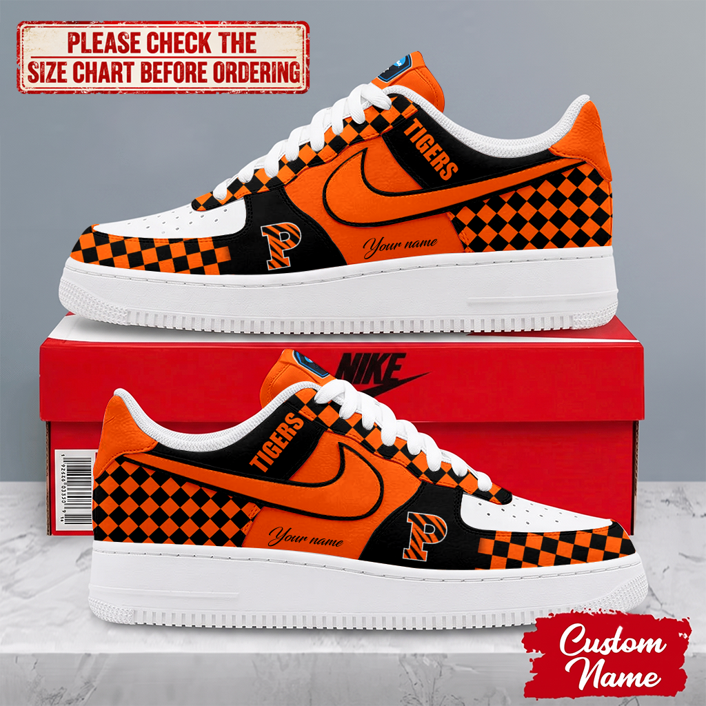 HOT DEAL - NEW CUSTOMIZED NCAA CFH11 PRT PRINCETON TIGERS AF1 SHOES