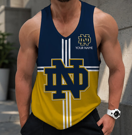 FLASH SALE - NEW CUSTOMIZED NCAA MFF12 NFI NOTRE DAME FIGHTING IRISH UNISEX TANK TOP