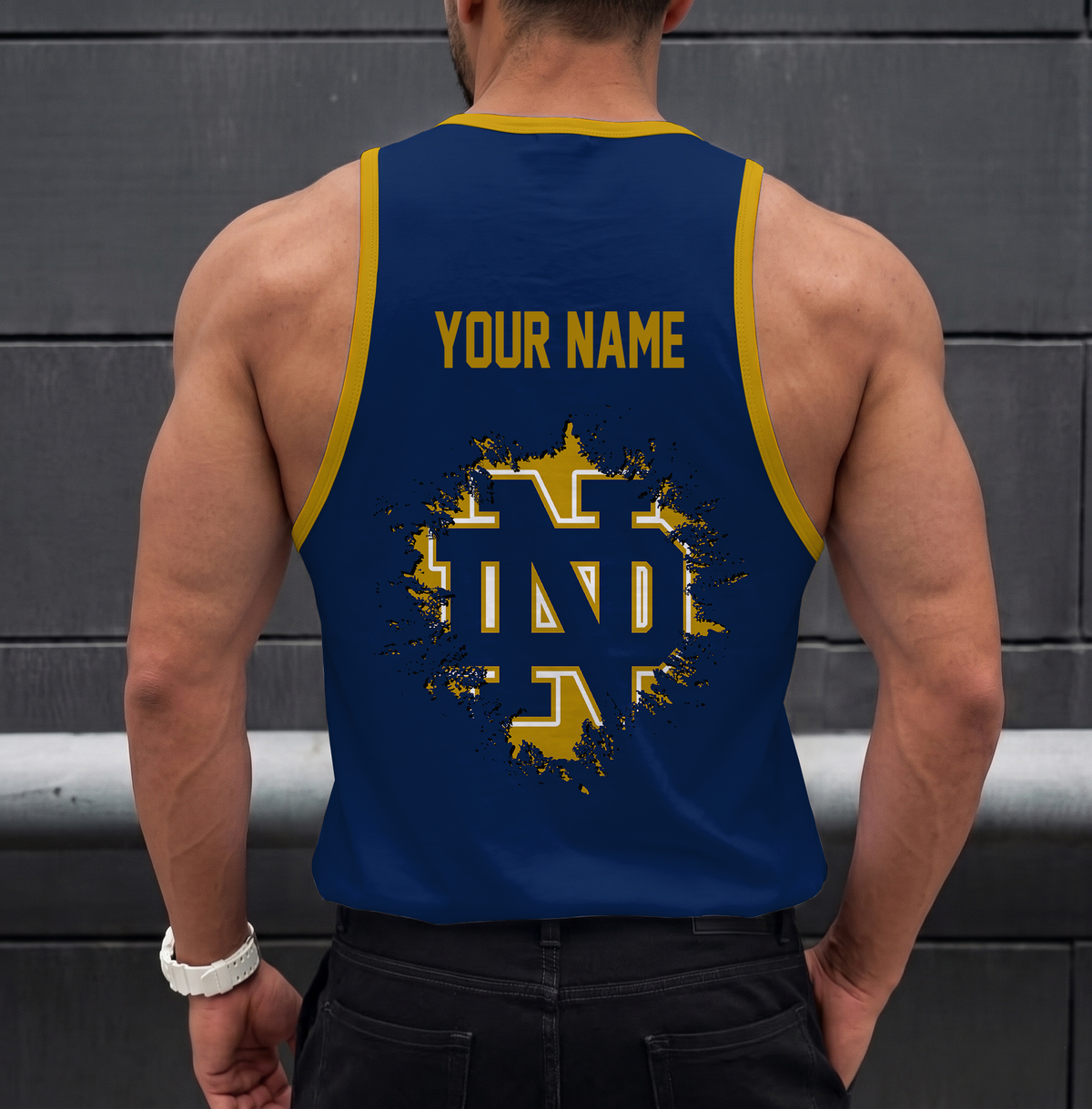 VIRAL EDITION - NEW CUSTOMIZED NCAA MFF12 NFI NOTRE DAME FIGHTING IRISH UNISEX TANK TOP