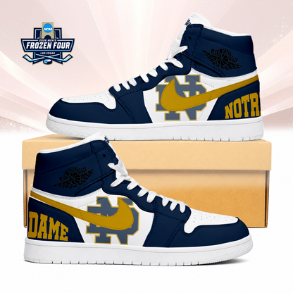 VIRAL EDITION - NEW CUSTOMIZED NCAA MFF12 NFI NOTRE DAME FIGHTING IRISH AIR JORDAN SNEAKERS