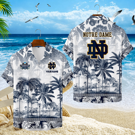 FINAL SALE - NEW CUSTOMIZED MFF12 NFI NOTRE DAME FIGHTING IRISH UNISEX HAWAIIAN SHIRT