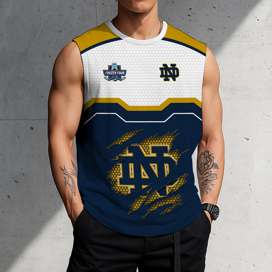 FLASH SALE - NEW CUSTOMIZED NCAA MFF12 NFI NOTRE DAME FIGHTING IRISH MEN'S GYM SHIRT