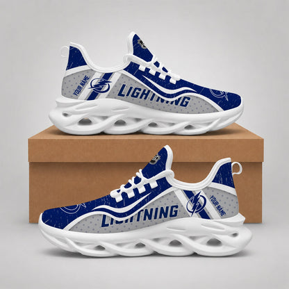 LIMITED EDITION - NEW CUSTOMIZED NHL12 TPL TAMPA BAY LIGHTNING CLUNKY SNEAKERS