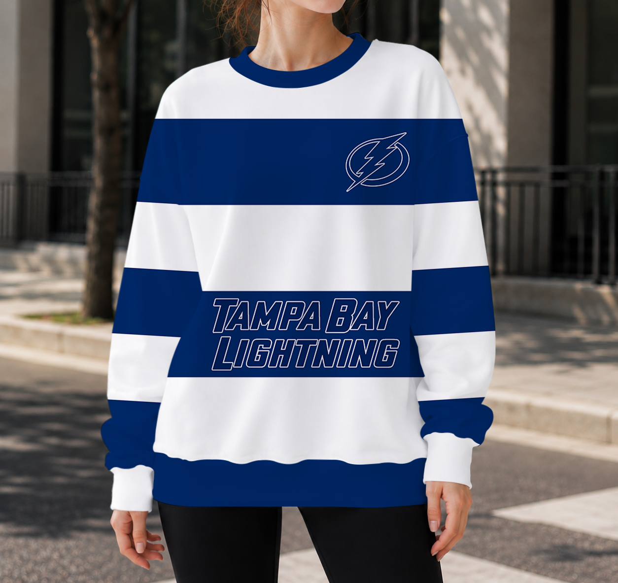 HOT DEAL - NEW CUSTOMIZED NHL12 TPL TAMPA BAY LIGHTNING UNISEX SWEATSHIRT
