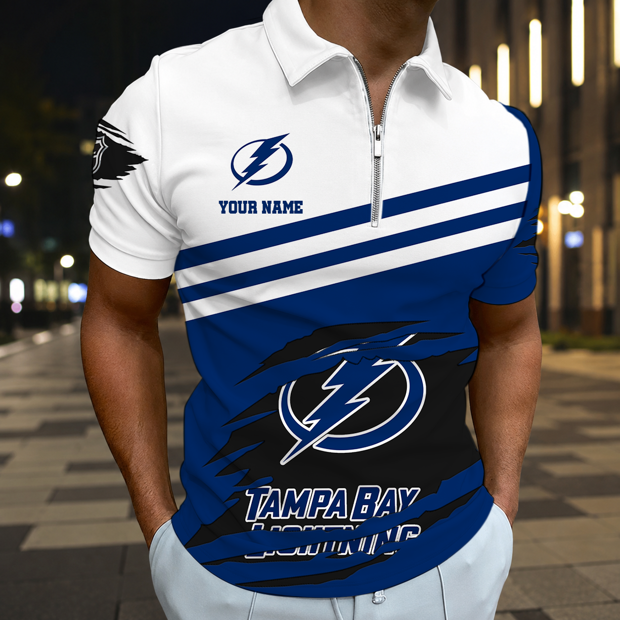 ELITE EDITION - NEW CUSTOMIZED NHL12 TPL TAMPA BAY LIGHTNING T-SHIRT, POLO SHIRT, ZIP POLO SHIRT, SWEATSHIRT, HOODIE & ZIP HOODIE
