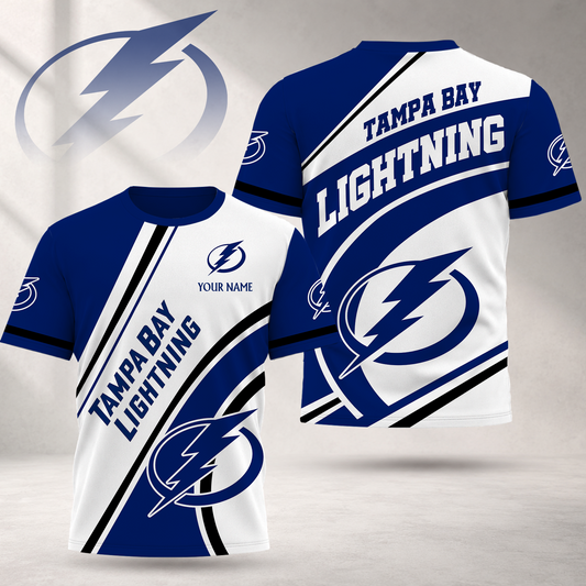 FLASH SALE - NEW CUSTOMIZED NHL12 TPL TAMPA BAY LIGHTNING T-SHIRT, POLO SHIRT, ZIP POLO SHIRT, SWEATSHIRT, HOODIE & ZIP HOODIE