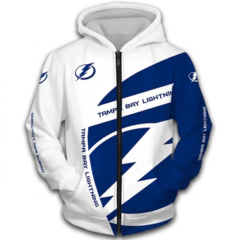FINAL SALE - NEW CUSTOMIZED NHL12 TPL TAMPA BAY LIGHTNING T-SHIRT, POLO SHIRT, ZIP POLO SHIRT, SWEATSHIRT, HOODIE & ZIP HOODIE