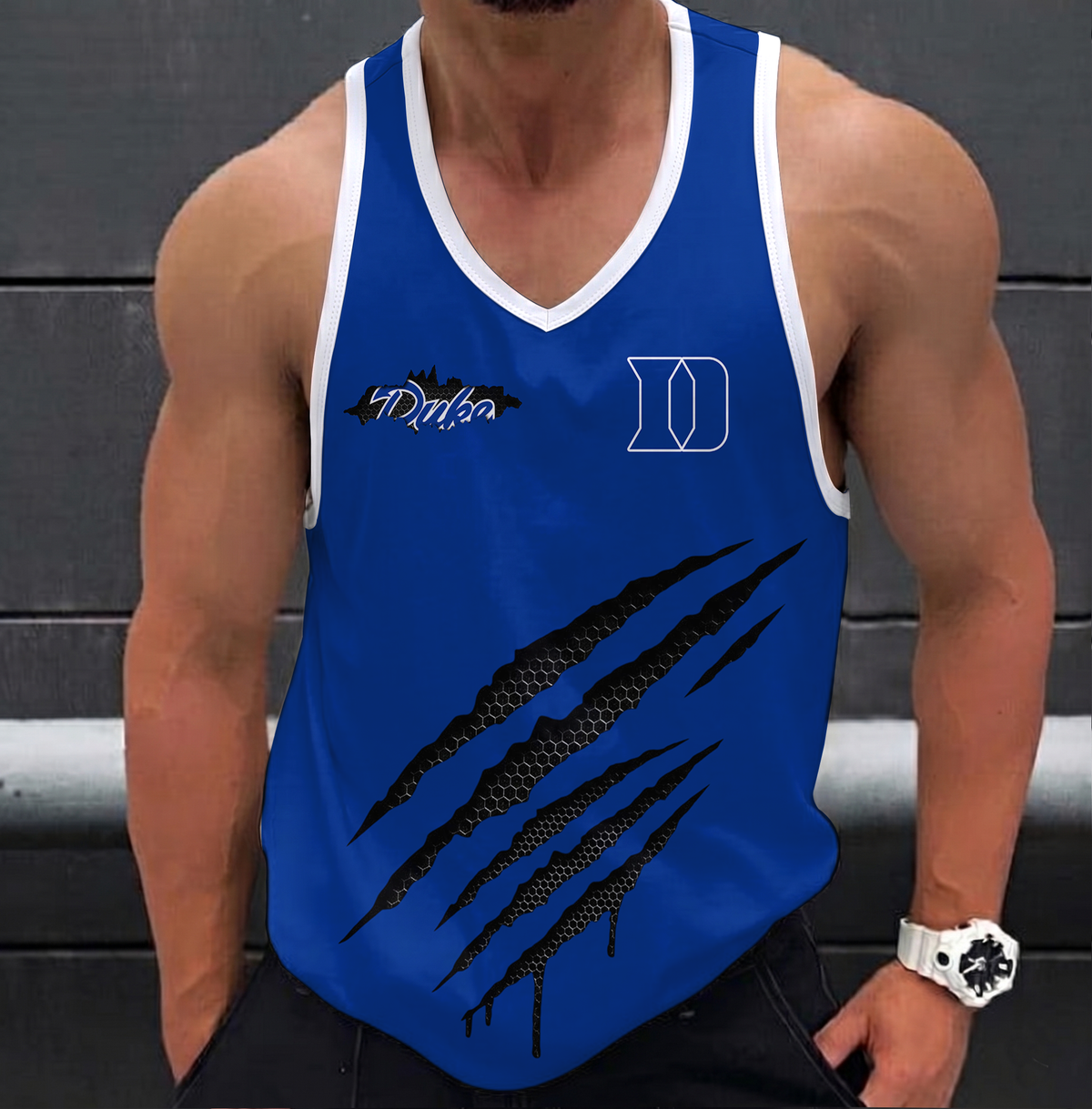 ELITE EDITION - NEW CUSTOMIZED NCAA CFH13 DLD DUKE BLUE DEVILS UNISEX TANK TOP