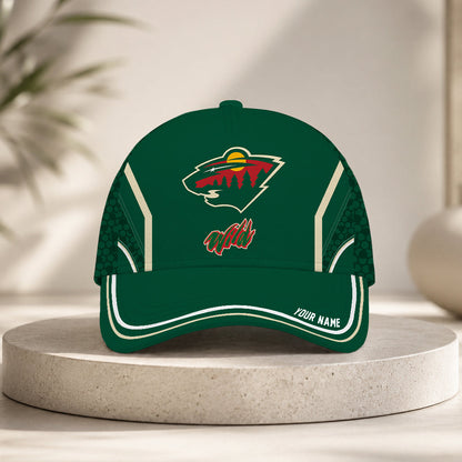 LIMITED EDITION - NEW CUSTOMIZED NHL13 MNW MINNESOTA WILD CLASSIC CAP