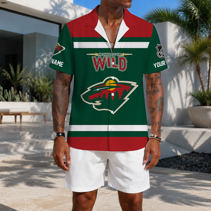VIRAL EDITION - NEW CUSTOMIZED NHL13 MNW MINNESOTA WILD UNISEX HAWAIIAN SHIRT