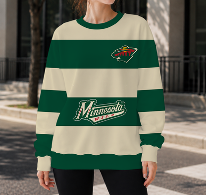 HOT DEAL - NEW CUSTOMIZED NHL13 MNW MINNESOTA WILD UNISEX SWEATSHIRT