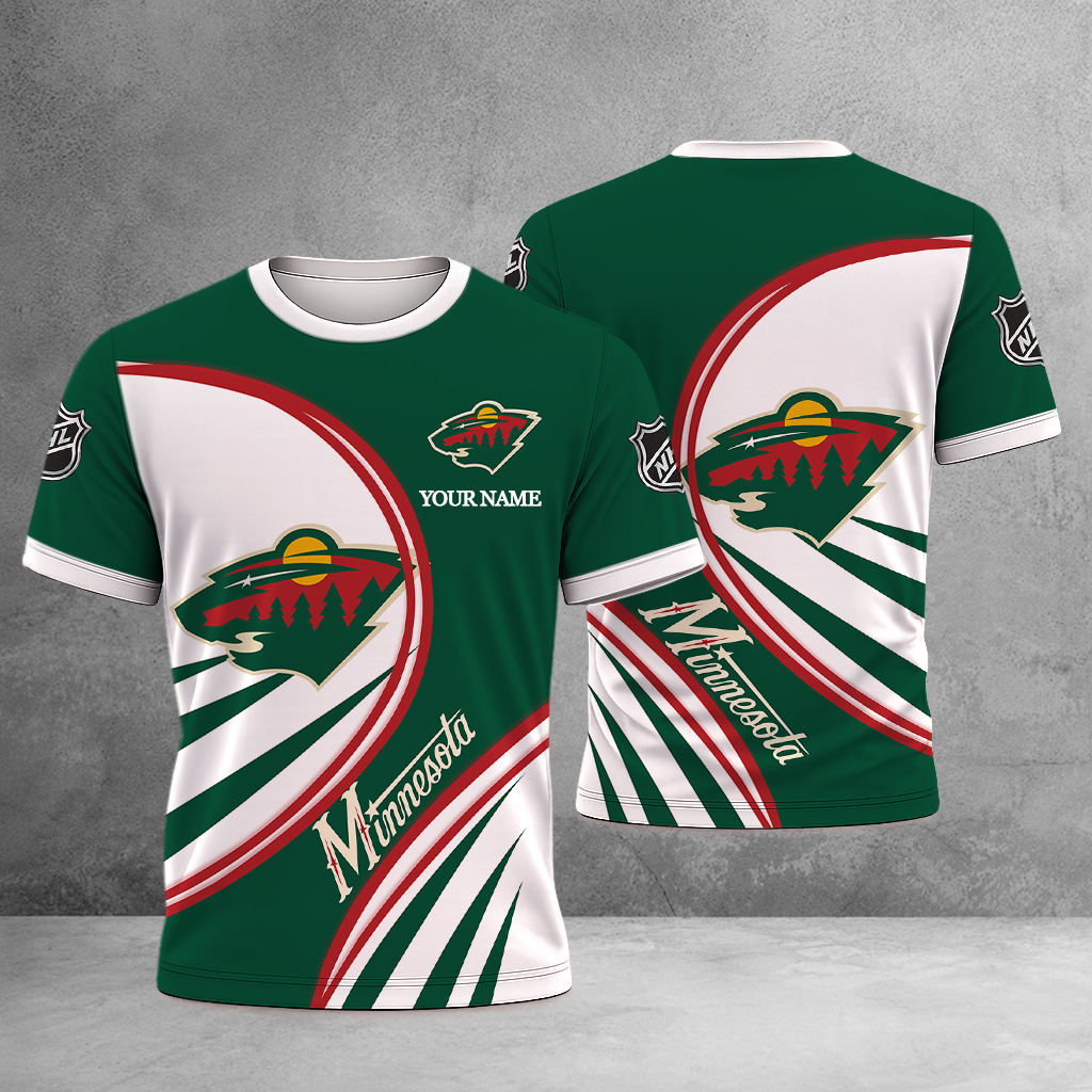 ELITE EDITION - NEW CUSTOMIZED NHL13 MNW MINNESOTA WILD T-SHIRT, POLO SHIRT, ZIP POLO SHIRT, SWEATSHIRT, HOODIE & ZIP HOODIE