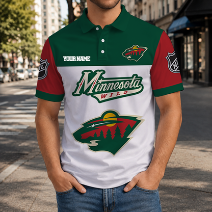 LIMITED EDITION - NEW CUSTOMIZED NHL13 MNW MINNESOTA WILD T-SHIRT, POLO SHIRT, ZIP POLO SHIRT, SWEATSHIRT, HOODIE & ZIP HOODIE