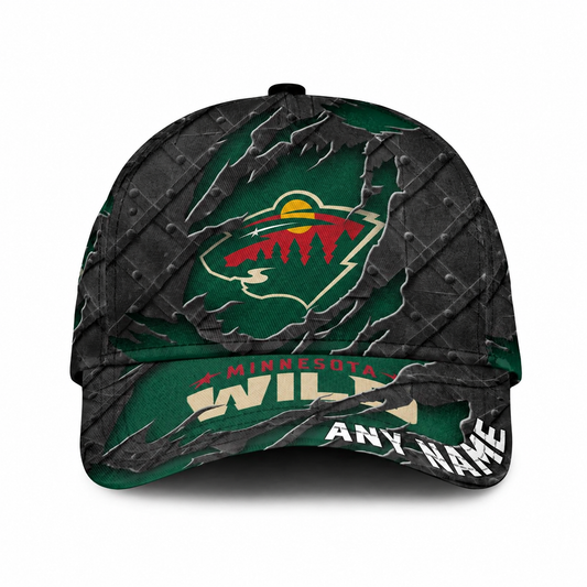 SPECIAL EDITION - NEW CUSTOMIZED NHL13 MNW MINNESOTA WILD CLASSIC CAP