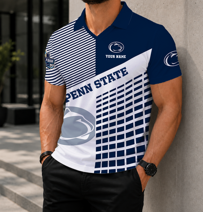 VIRAL EDITION - NEW CUSTOMIZED NCAA MFF13 PNL PENN STATE NITTANY LIONS POLO SHIRT