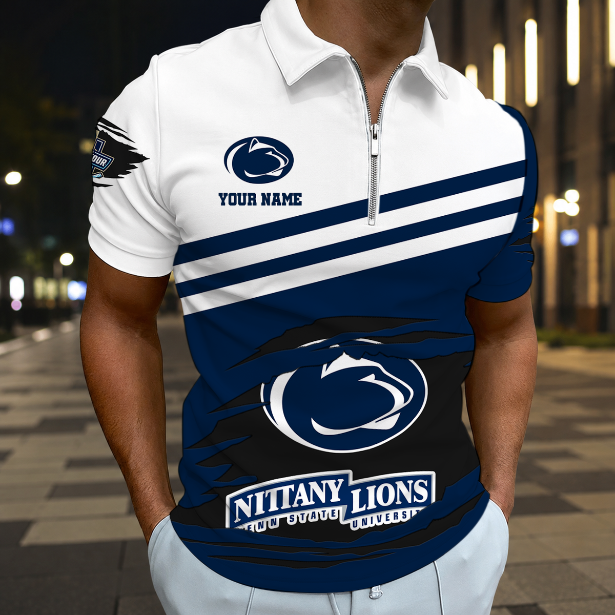 LIMITED DROP - NEW CUSTOMIZED NCAA MFF13 PNL PENN STATE NITTANY LIONS POLO SHIRT, ZIP POLO SHIRT & T-SHIRTS