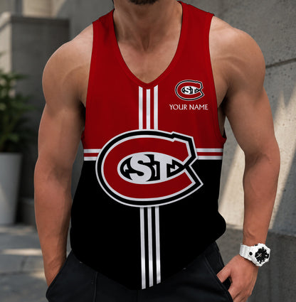 FLASH SALE - NEW CUSTOMIZED NCAA MFF14 SCH ST. CLOUD STATE HUSKIES UNISEX TANK TOP