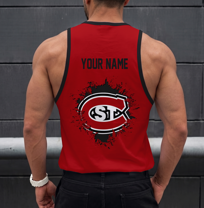 VIRAL EDITION - NEW CUSTOMIZED NCAA MFF14 SCH ST. CLOUD STATE HUSKIES UNISEX TANK TOP