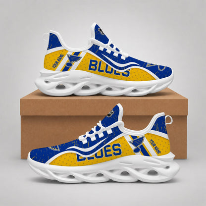 LIMITED EDITION - NEW CUSTOMIZED NHL14 SLB ST. LOUIS BLUES CLUNKY SNEAKERS