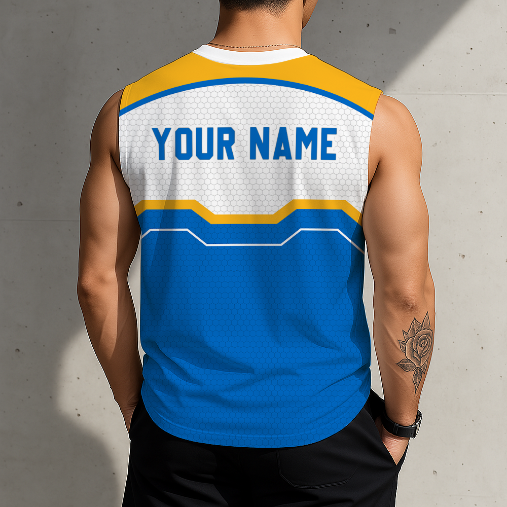 LIMITED EDITION - NEW CUSTOMIZED NHL14 SLB ST. LOUIS BLUES MEN'S GYM SHIRT