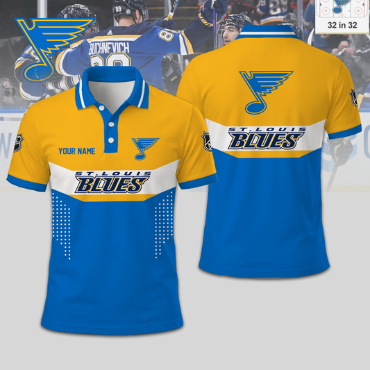 SPECIAL EDITION - NEW CUSTOMIZED NHL14 SLB ST. LOUIS BLUES T-SHIRT, POLO SHIRT, ZIP POLO SHIRT, SWEATSHIRT, HOODIE & ZIP HOODIE