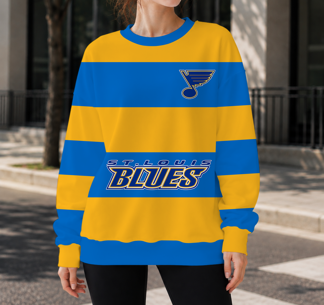 HOT DEAL - NEW CUSTOMIZED NHL14 SLB ST. LOUIS BLUES UNISEX SWEATSHIRT
