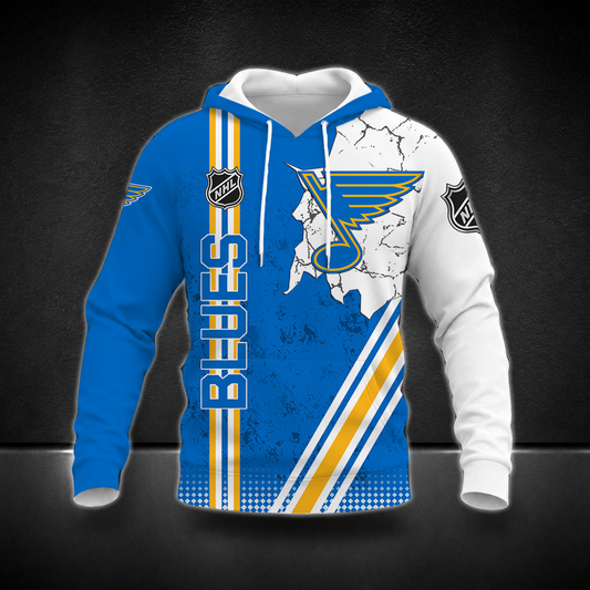 FINAL SALE - NEW CUSTOMIZED NHL14 SLB ST. LOUIS BLUES T-SHIRT, POLO SHIRT, ZIP POLO SHIRT, SWEATSHIRT, HOODIE & ZIP HOODIE