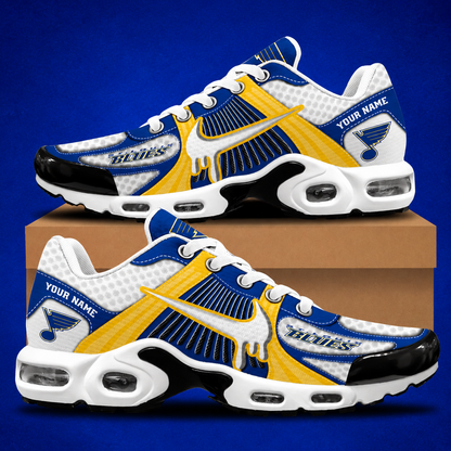 HOT DEAL - NEW CUSTOMIZED NHL14 SLB ST. LOUIS BLUES AIR MAX PLUS SNEAKERS