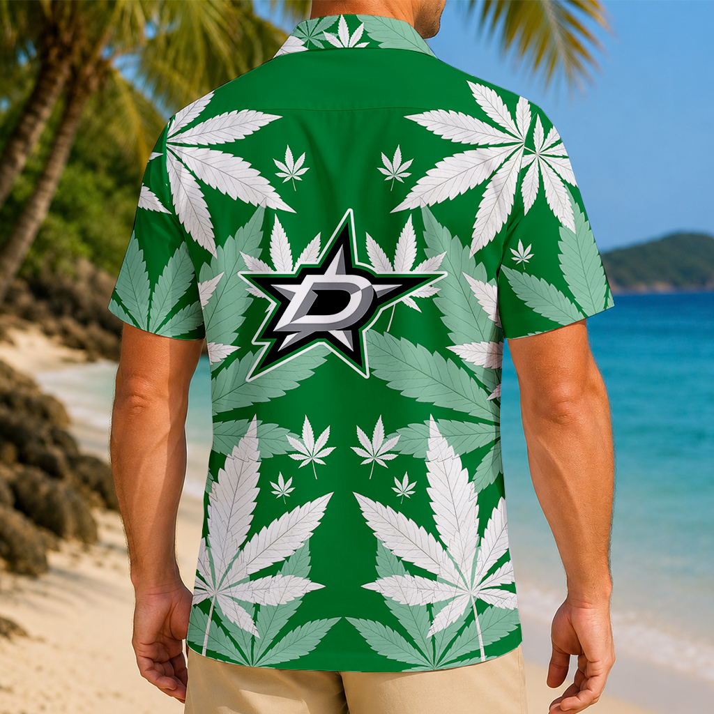 LIMITED EDITION - NEW CUSTOMIZED NHL15 DLS DALLAS STARS UNISEX HAWAIIAN SHIRT