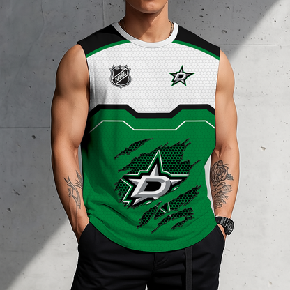 LIMITED EDITION - NEW CUSTOMIZED NHL15 DLS DALLAS STARS MEN'S GYM SHIRT